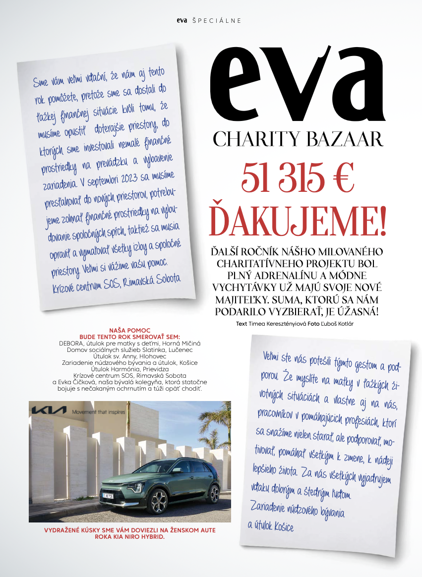 EVA CHARITY BAZAAR